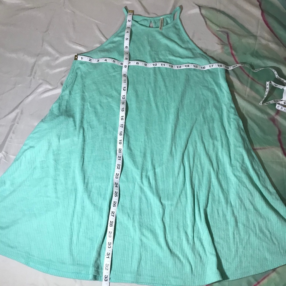 Mittoshop Mint Green Knit Ribbed Racerback Dress - Picture 7 of 7